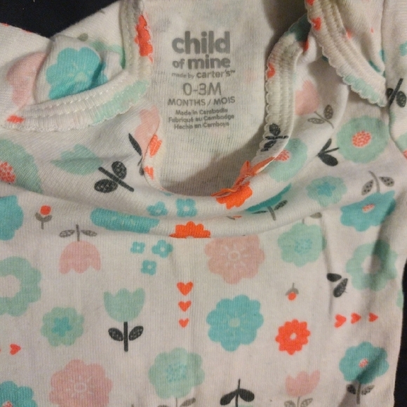 Cloud Island Floral and Patterned Bodysuits - Pink, Purple, White - Picture 7 of 13